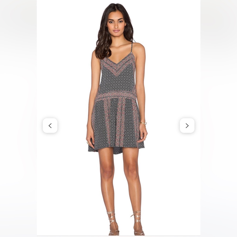 Tigerlily - Galium Dress - Dropped Waist Mini Slip Dress - Boho Style - Size 2